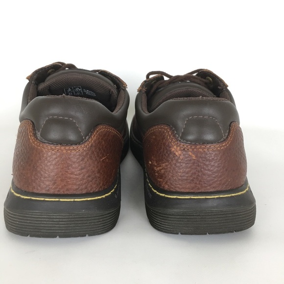 Dr. Doc Martens Shoes Slip Resistant Brown Leather Oxford Mens Sz 10 - Picture 6 of 13